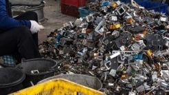 pile of electronics to be recycled