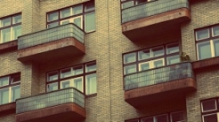 Condo building with balconies