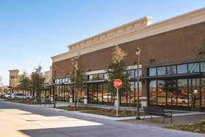 Supermarket in suburban area in USA