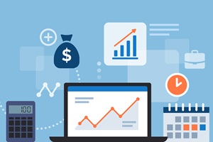 Success Illustration Computer Graphs Charts Calendar